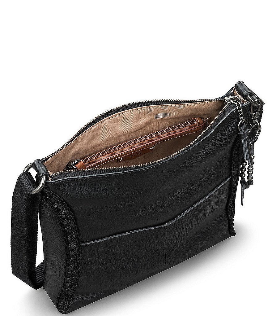 The Sak Lucia Leather Hand-Crochet Crossbody Bag