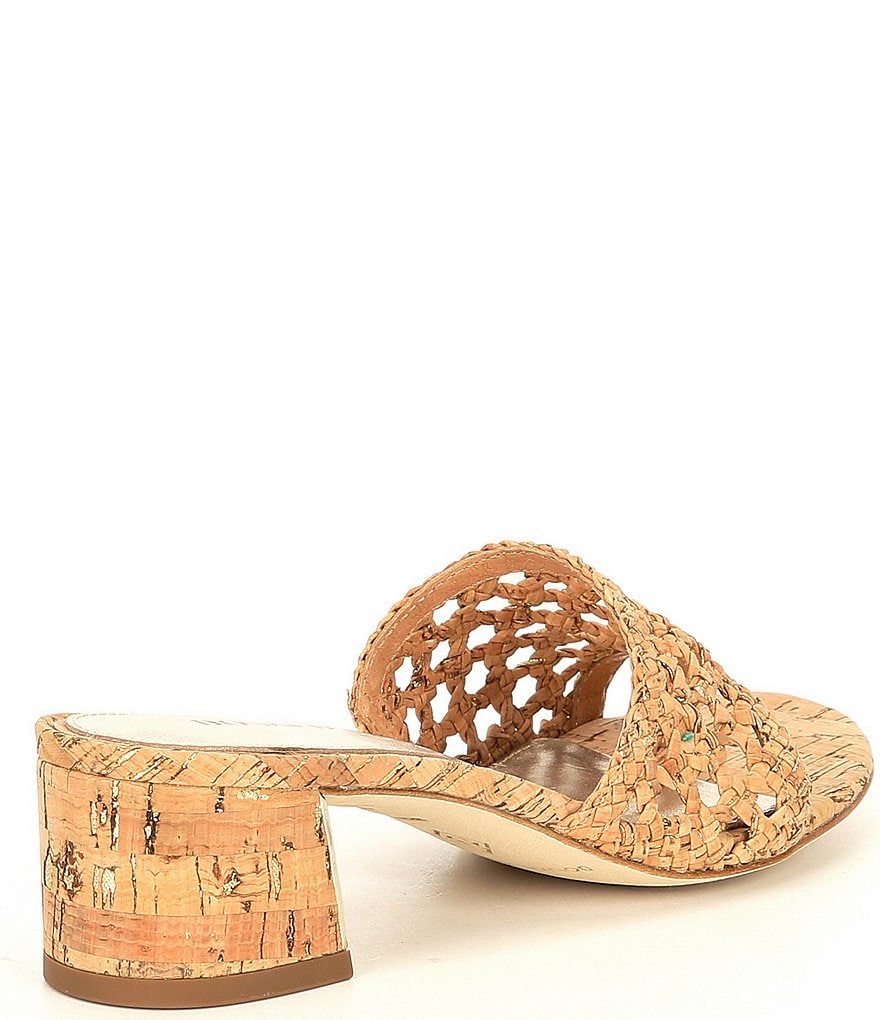 Donald Pliner Melros Woven Cork Dress Mules