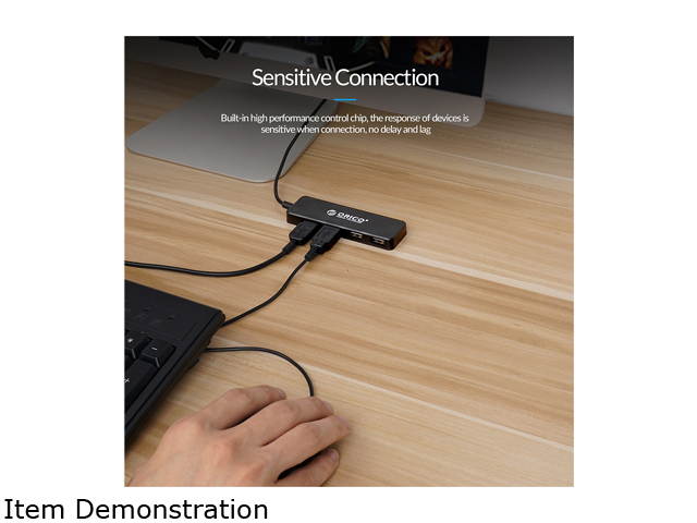 USB HUB, ORICO 4 Port Portable USB2.0 HUB  High Speed USB Splitter Portable OTG Adapter For Computer Laptop Tablet Accessories