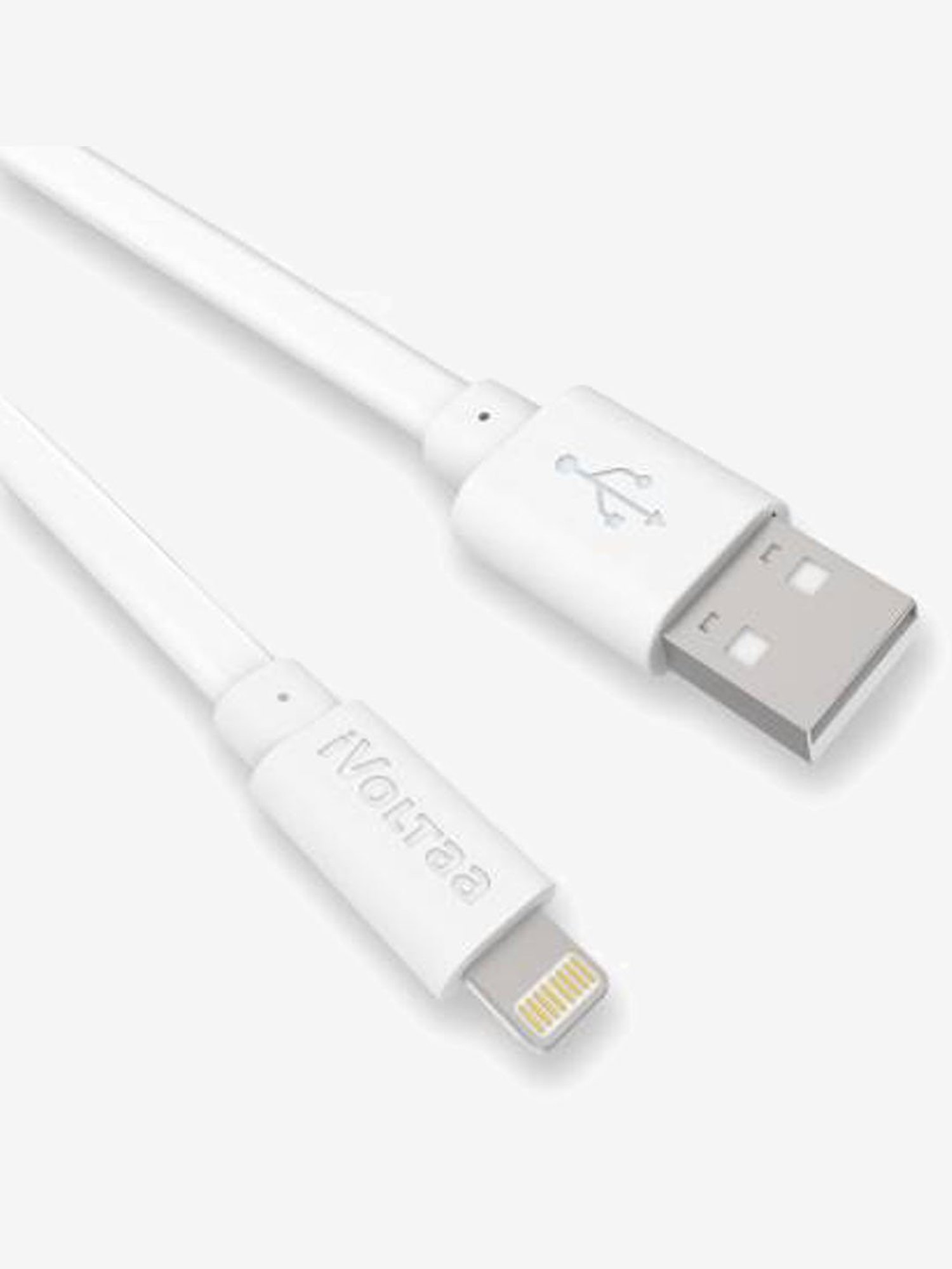 iVoltaa Zeus Lighting Cable 1M 2.4 A 1 m Lightning Cable (White)