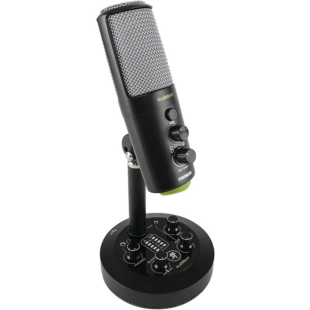 Mackie EleMent Series Chromium USB Condenser Microphone + Wind Screen & Warranty