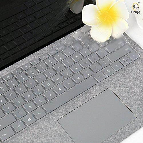 XSKN Ultra Thin Clear TPU Keyboard Skin Cover Protector for Microsoft Surface Laptop (2017 Released), US layout