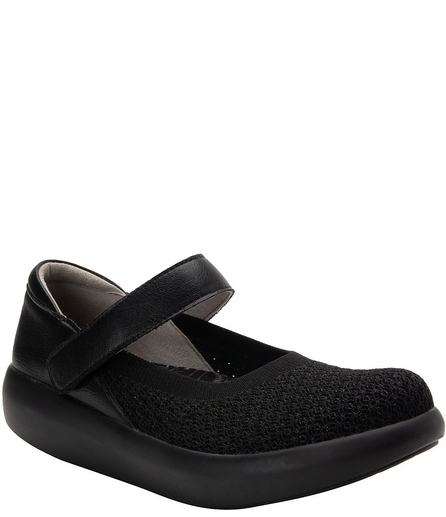 Alegria Olivia Stretch Knit Flatform Mary Janes