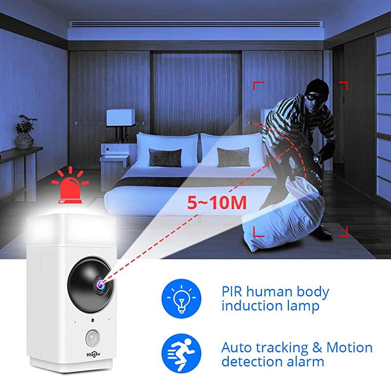 Preinstalled 1080P Security Camera PanTilt Zoom Indoor WiFi Camera Pet camera Smart home camera with Infraredfullcolor night vision TwoWay AudioPerson Detection Works with Alexa