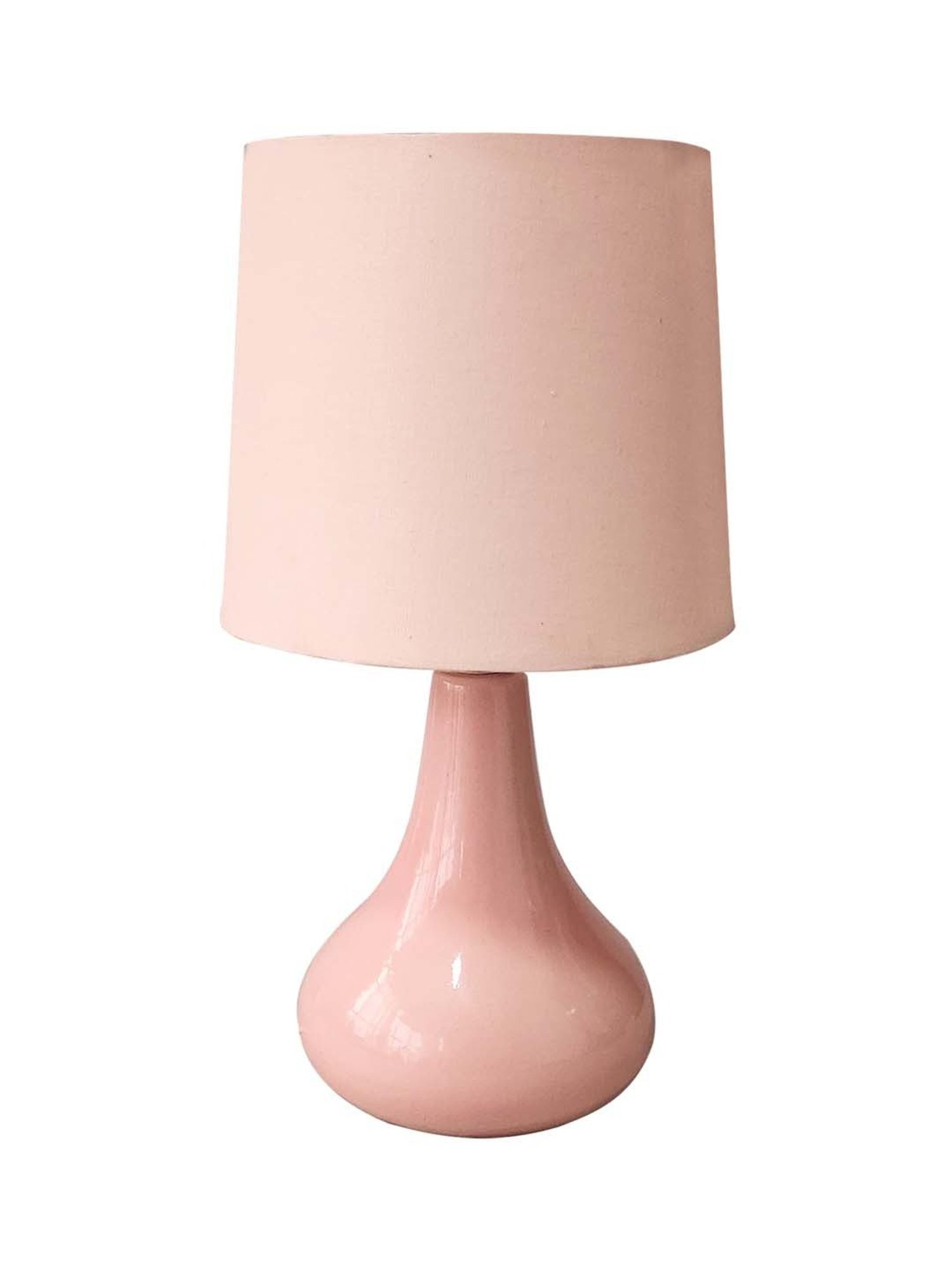 Homesake Pink Ceramic Modern Classic Bedside Desk Farmhouse Table Lamp
