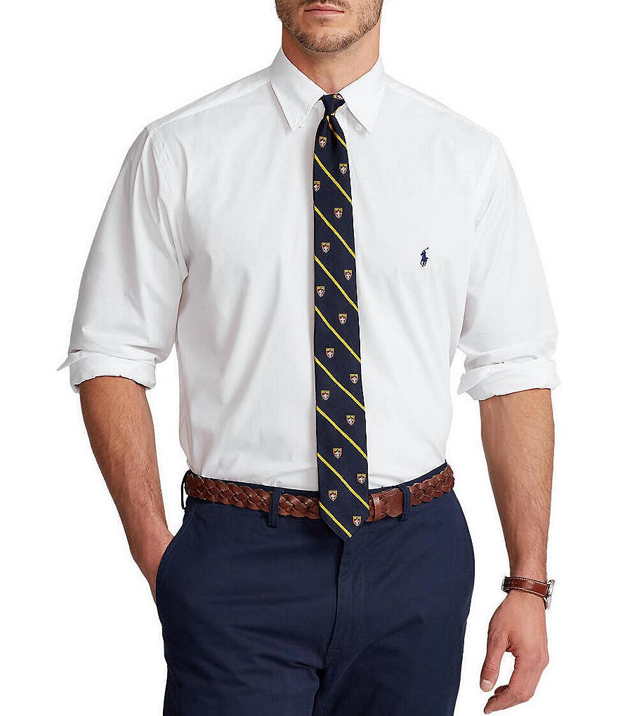 Visconti Big & Tall Abstract Print Long-Sleeve Woven Shirt