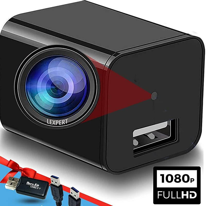 Camera Charger Hidden Camera Plug Hidden Nanny Cam Premium Pack Surveillance Camera Hidden Camera Wall Plug USB Charger Camera Full HD 1080p