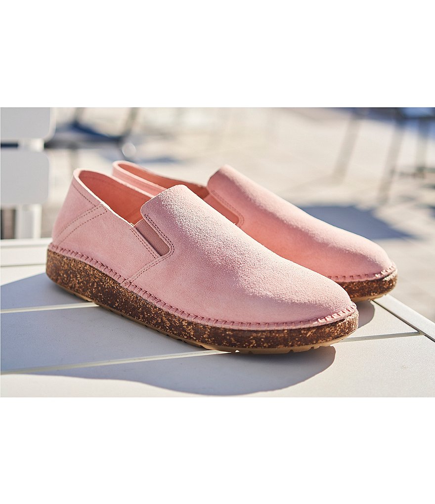 Trotters Harlow Lizard Patent Suede Leather Slip-Ons