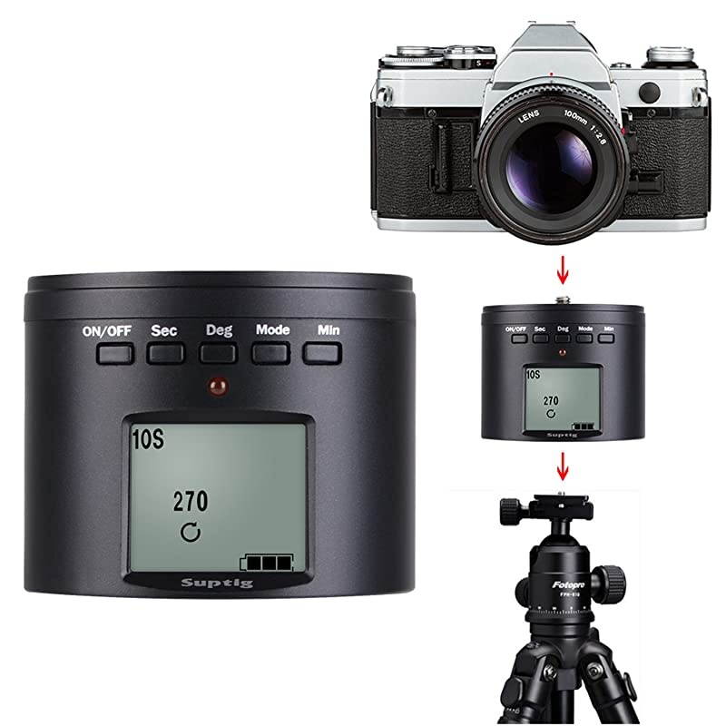 Tripod Mount Camera Tripod Mount Electric 360 Degree Tripod Head Compatible for Gopro Hero 8 Hero 7 Hero 6 Hero 5 Hero 4 and iPhone Samrtphone Digital Camera Action Camera