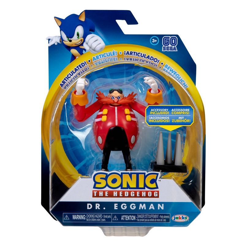 Sonic the Hedgehog 4" Dr. Eggman with Spike Trap Wave 1