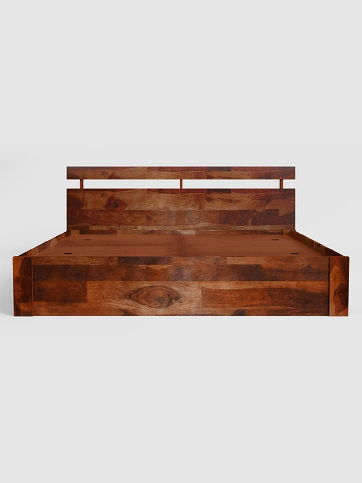 Nilkamal Riva Black Engineered Wood King Size Bed with Storage