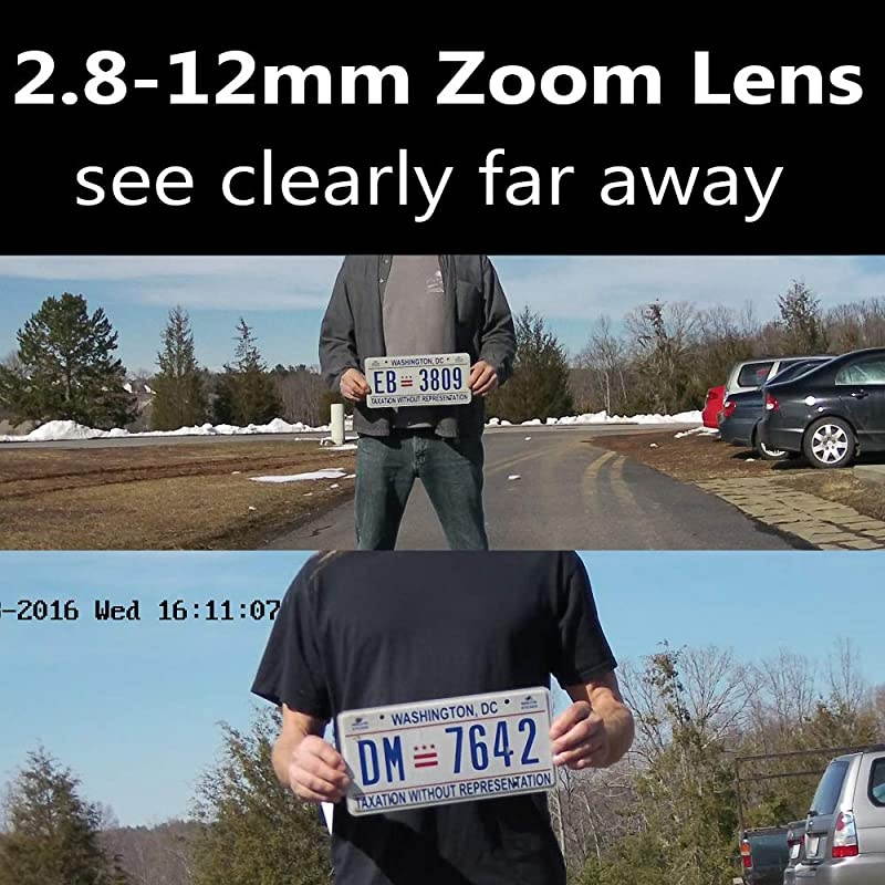 Bright Clear Night Vision 1080P Sony Exmor Sensor TVIAHDCVI1200tvl 2812mm Manual Zoom Security Camera  2MP Varifocal CCTV Cameras Outdoor Waterproof Analog Camera for Video Surveillance