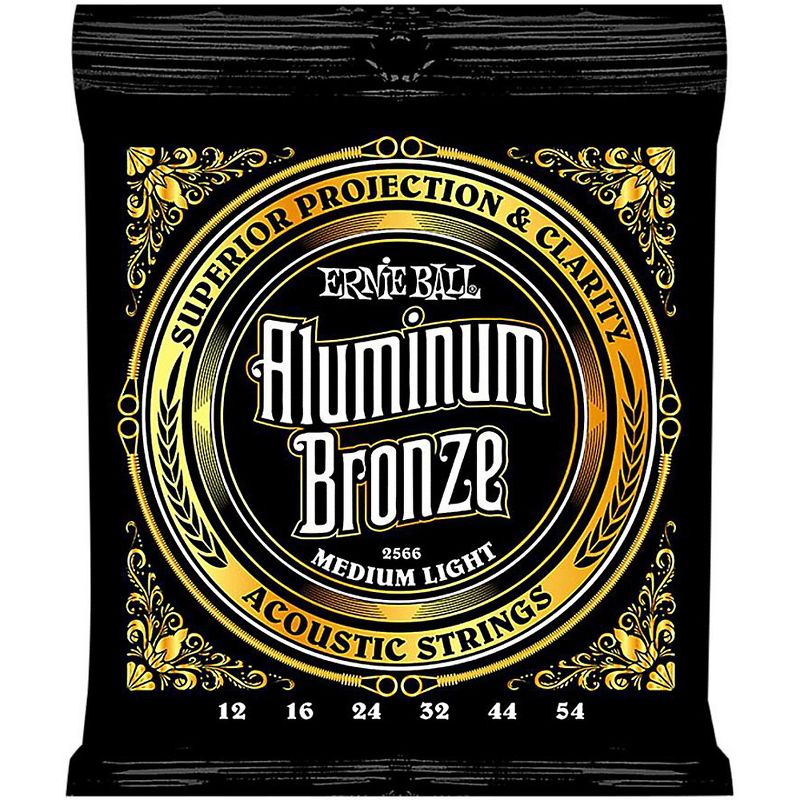 Ernie Ball Aluminum Bronze Medium Light Acoustic Guitar Strings 3-Pack