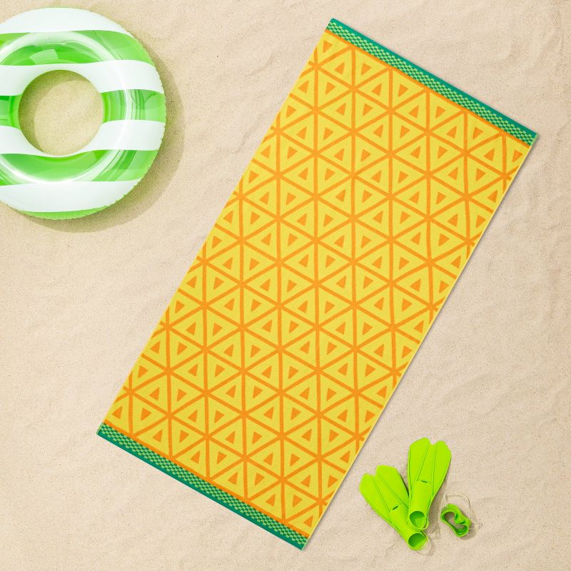 Iveta Abolina Peace Hands Tan Beach Towel - Deny Designs