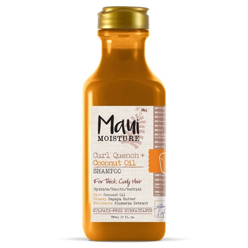 Maui Moisture Curl Quench + Coconut Oil for Thick Curly Hair Shampoo - 13 fl oz