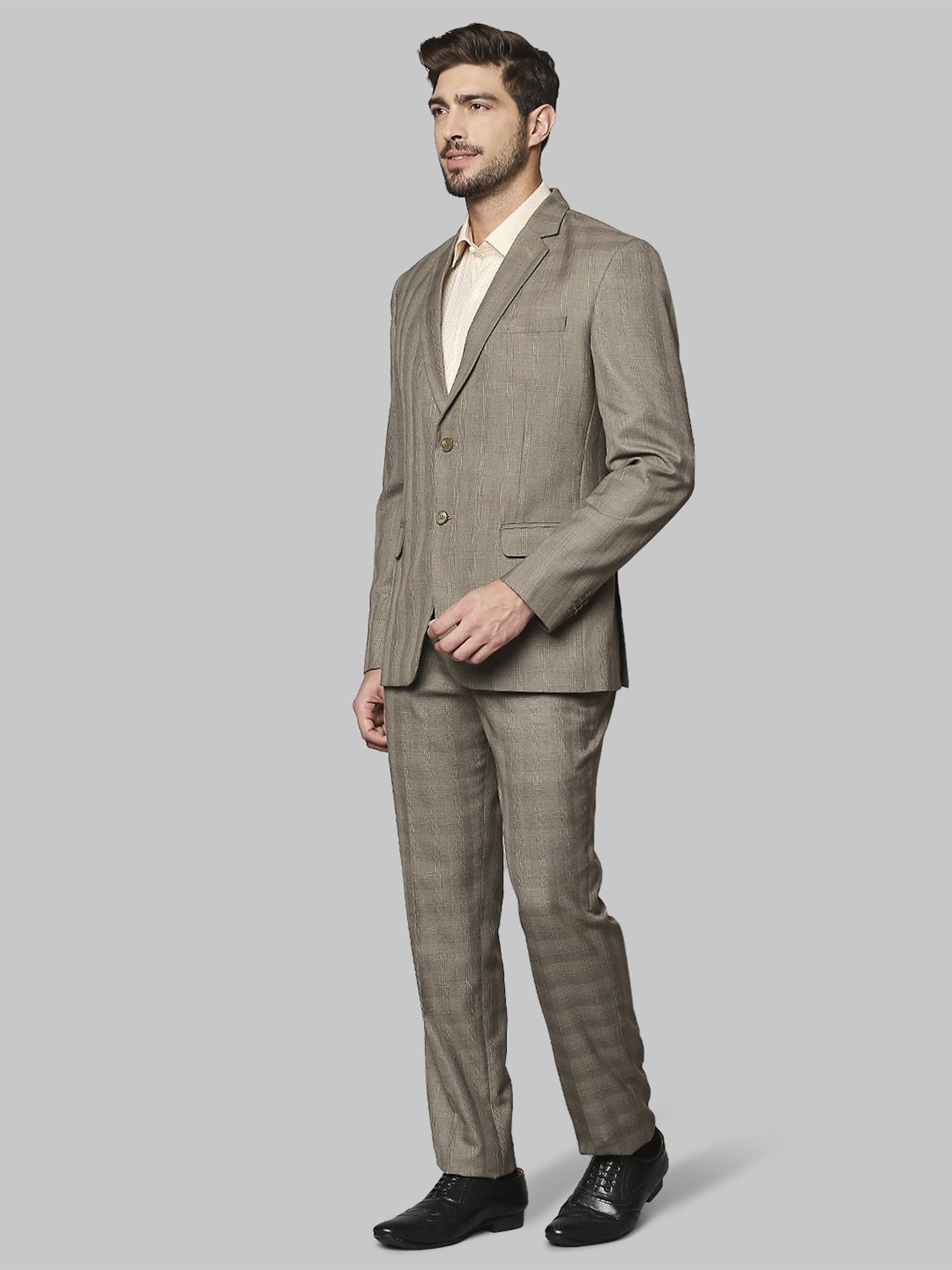 Raymond Brown  Regular Fit Checks  Two Piece Suits