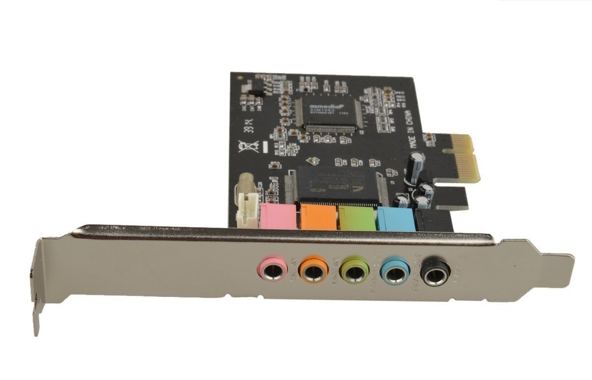Desktop PC Sound Card PCI-e Express 5.1 PC Sound Card 6 Channel Surround 3D Audio CMI8738