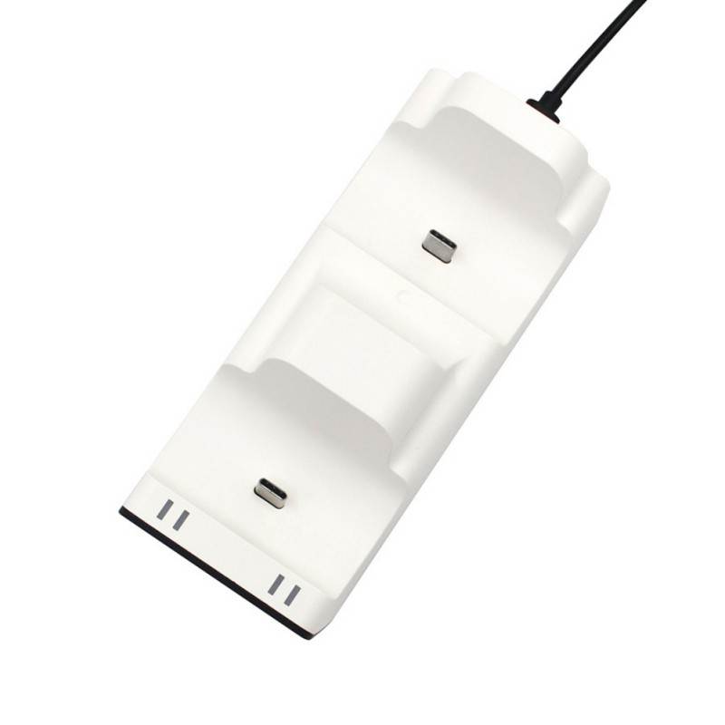 Handle Controller USB Charger Dual Charging Dock Stand Station Cradle Holder For PS5 Gaming Console Gamepad Accessories (white)