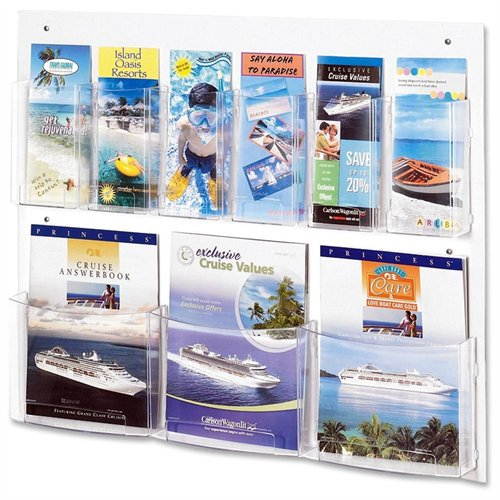 Safco Clear2c Magazine/Pamphlet Display 5666CL