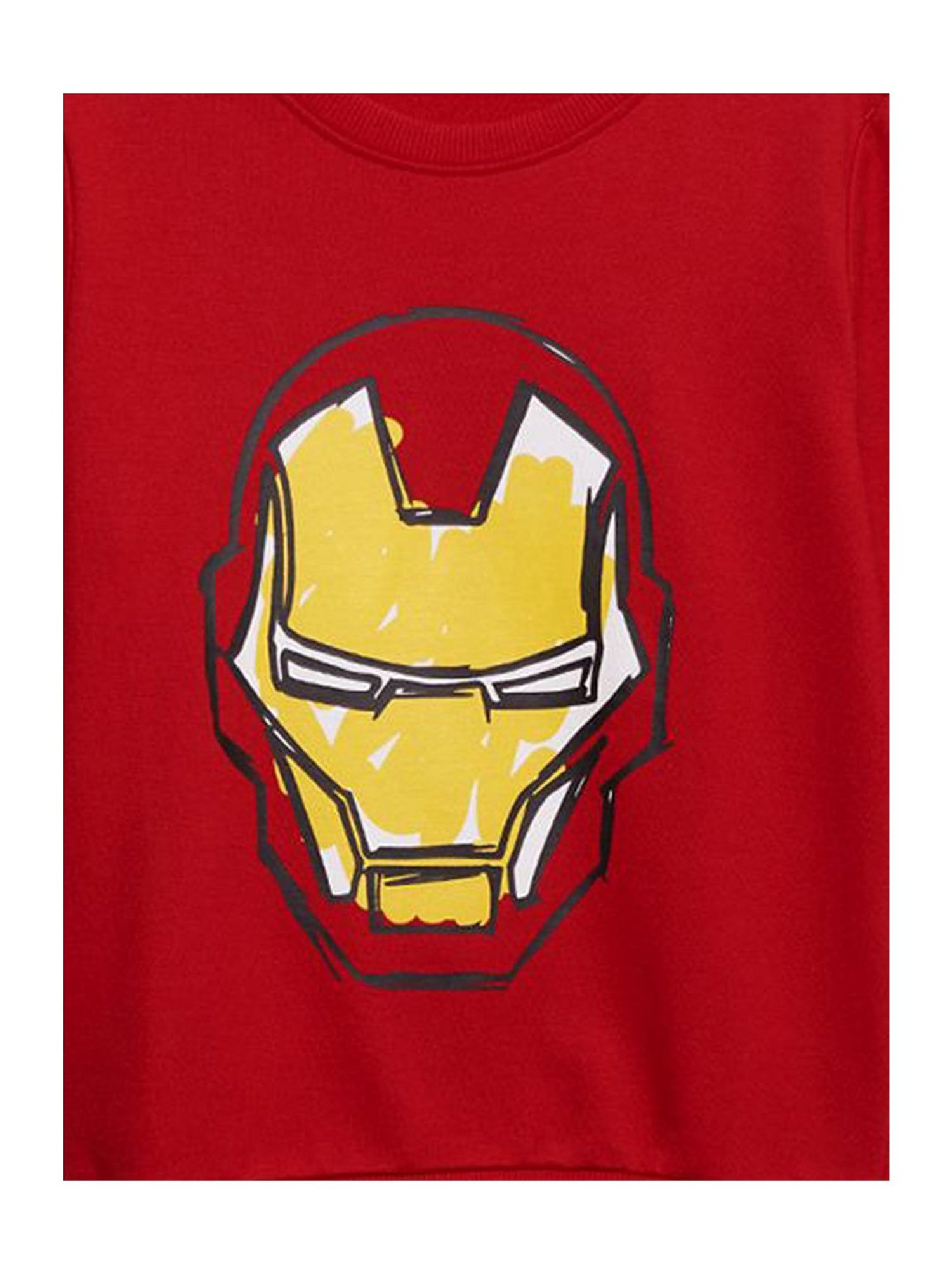 The Souled Store Kids Maroon Printed Full Sleeves Sweatshirt