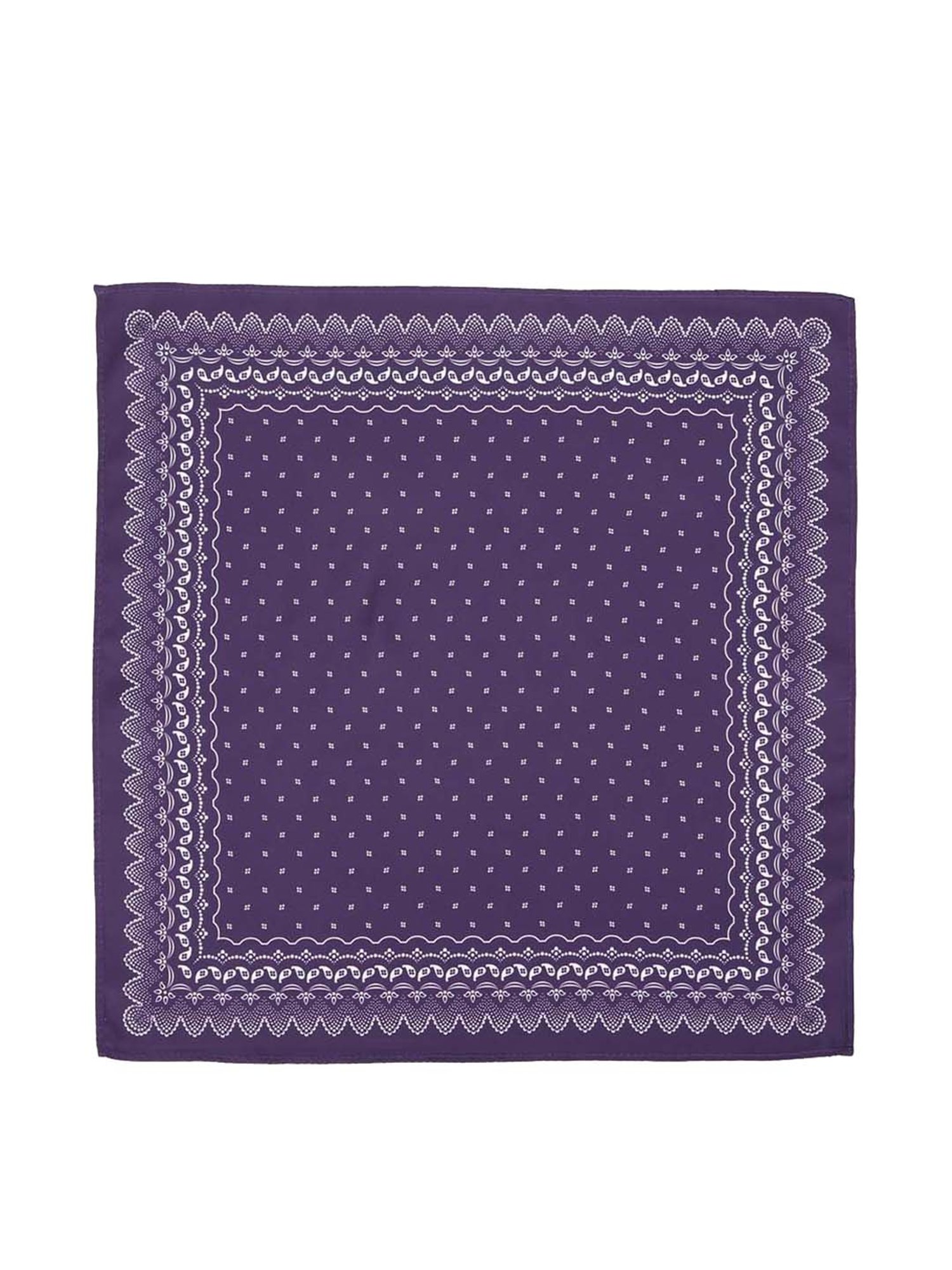 CHOKORE Brown and Yellow Plaid Pocket Square