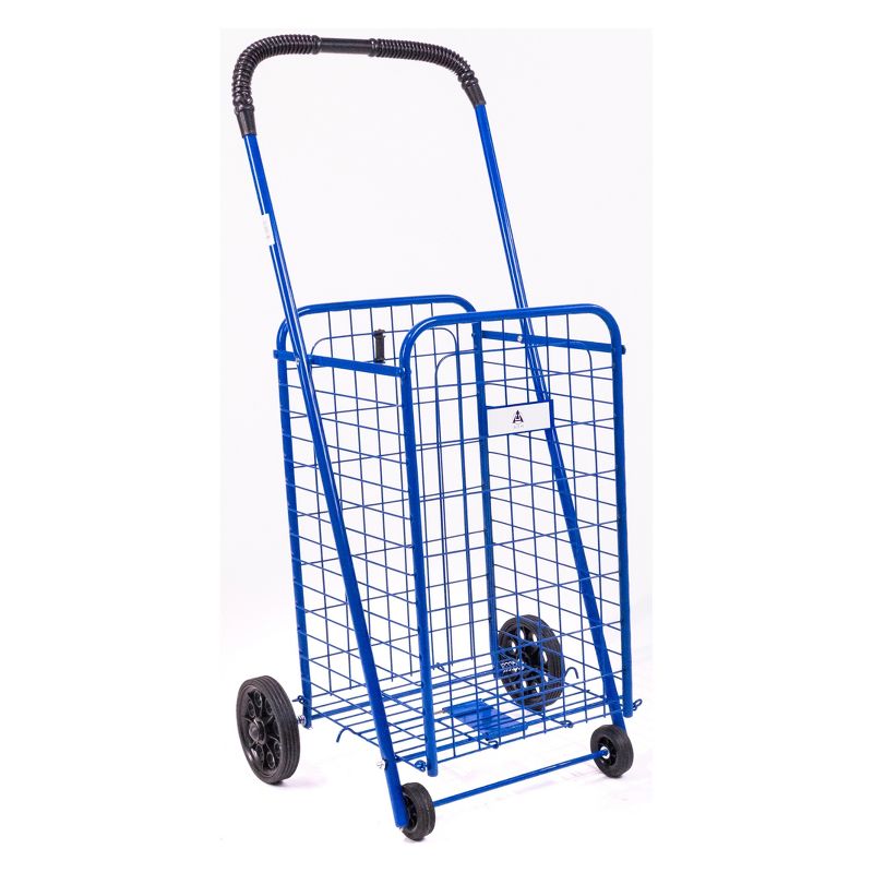 ATHome 40.5"X16"X5" Shopping Utility Storage Cart Blue