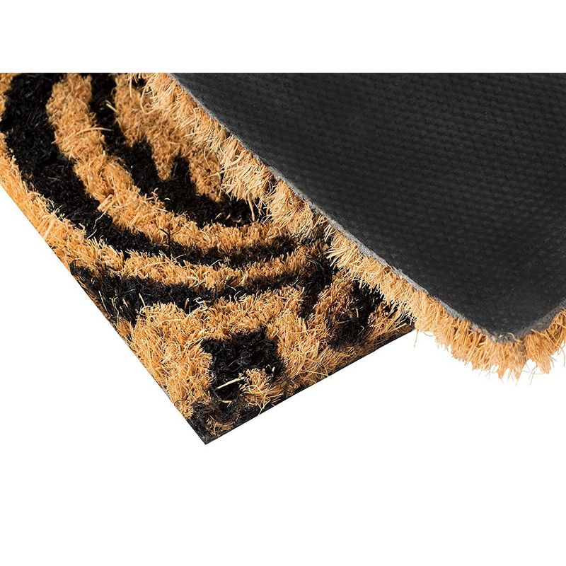 Evergreen Flag Cambridge Welcome Burlap Sassafras Switch Mat - 22" Long x 10" High