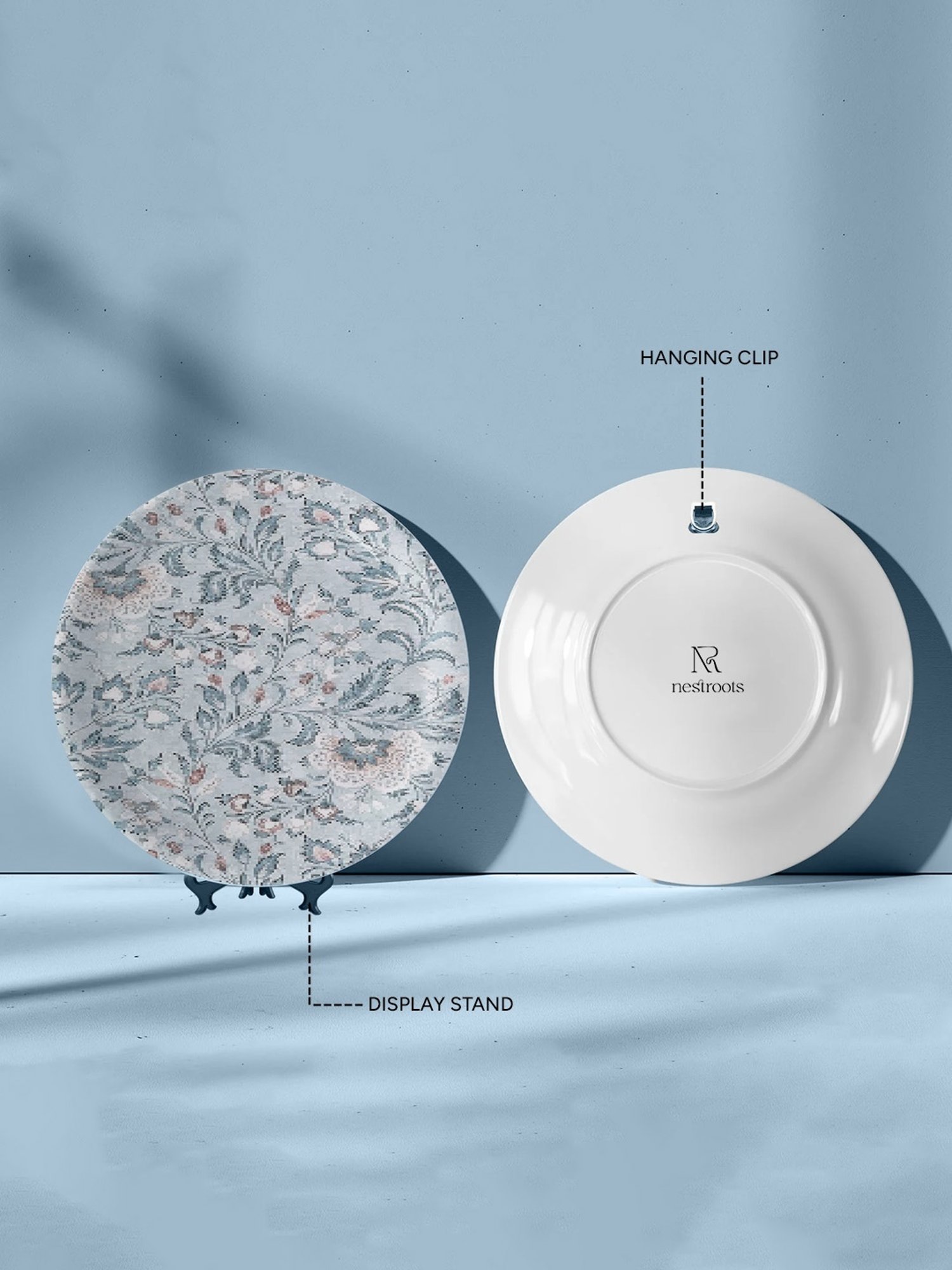 Nestroots Ethnic Printed Multicolor Porcelain Wall Plate