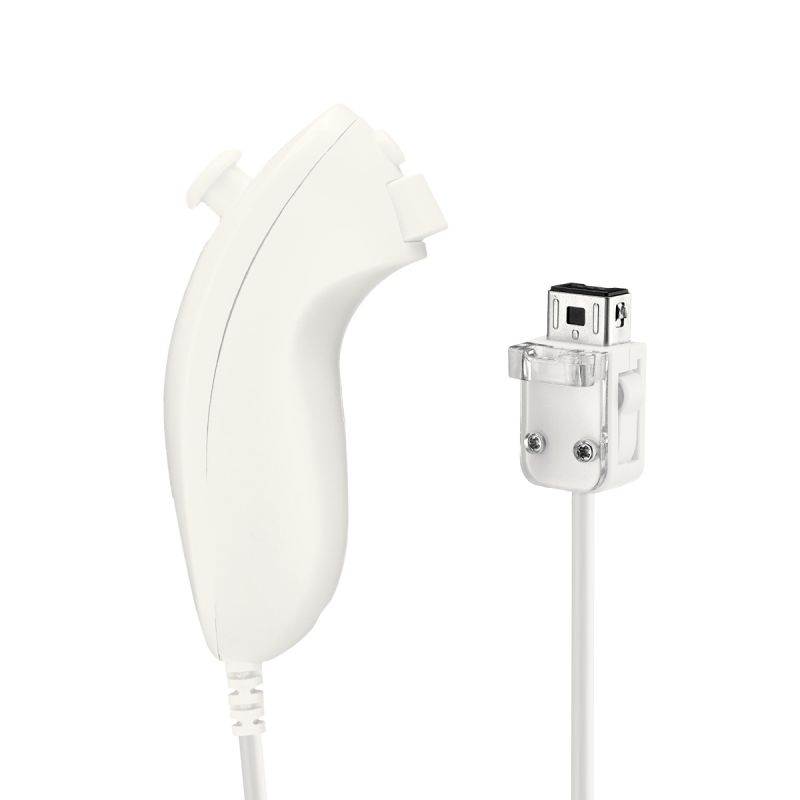 FirstPower Wii Nunchuck Controller,Nunchuck Joystick Gamepad Controller for Wii/Wii U Console (White)