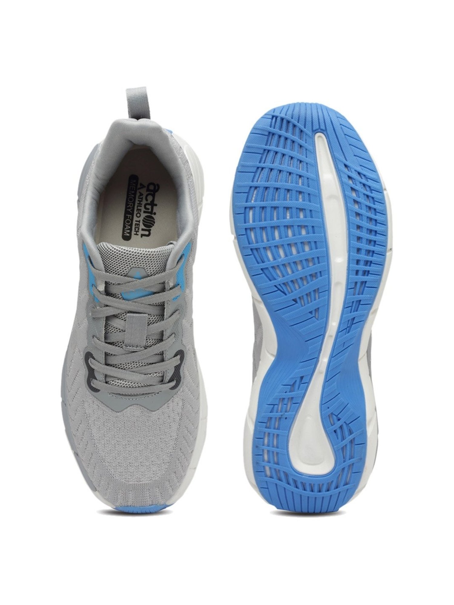 Action Men's Light Grey Running Shoes