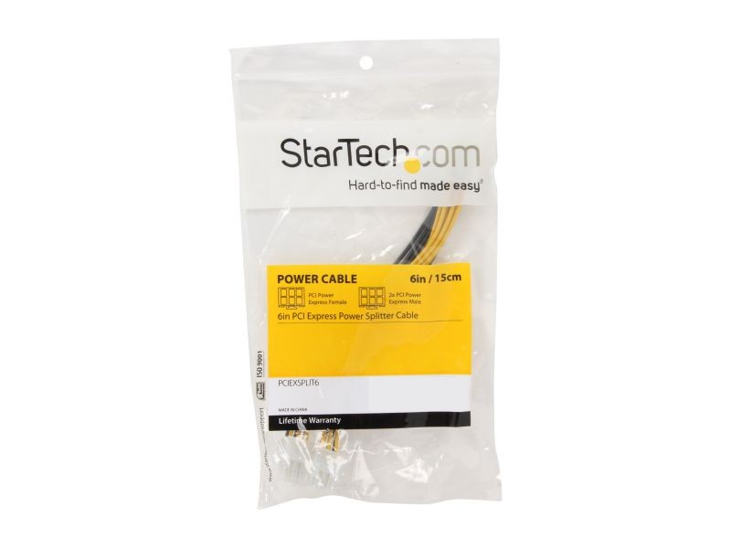 StarTech.com PCIEX68ADAP 6.1 in. PCI Express 6 pin to 8 pin Power Adapter Cable