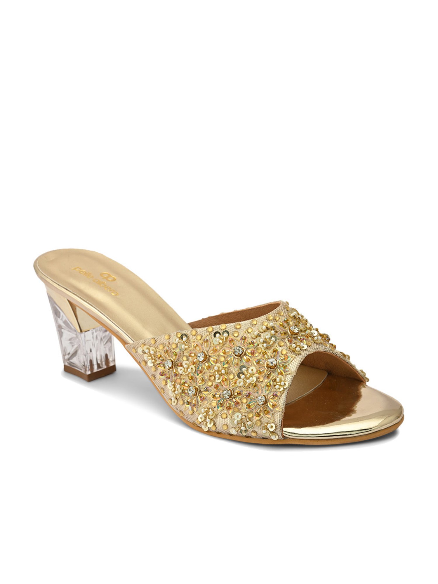 Pelle Albero Women's Gold Ethnic Sandals