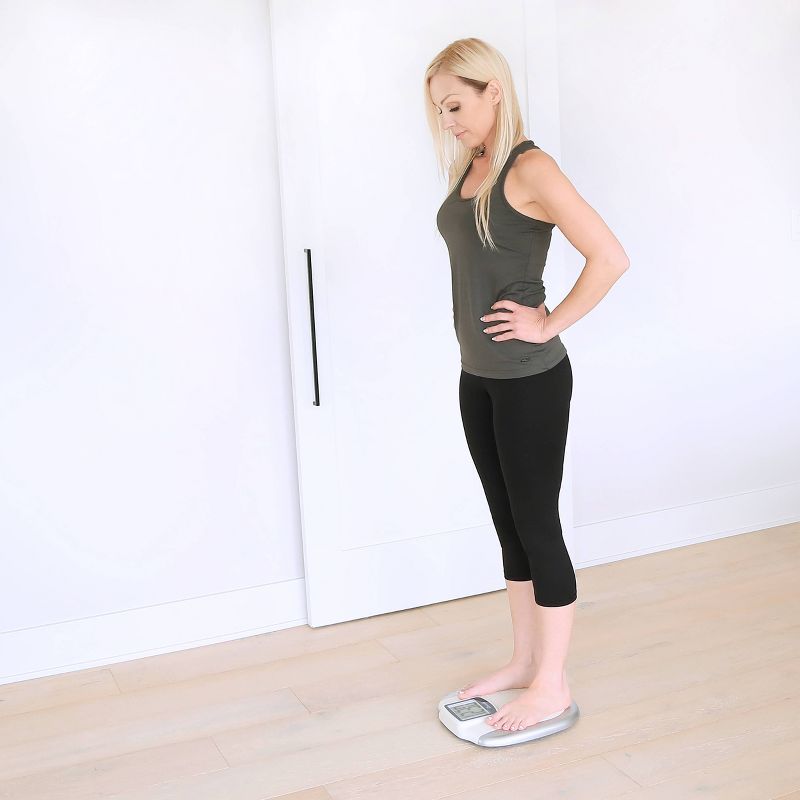 XL Display Bathroom Scale White/Silver - Escali