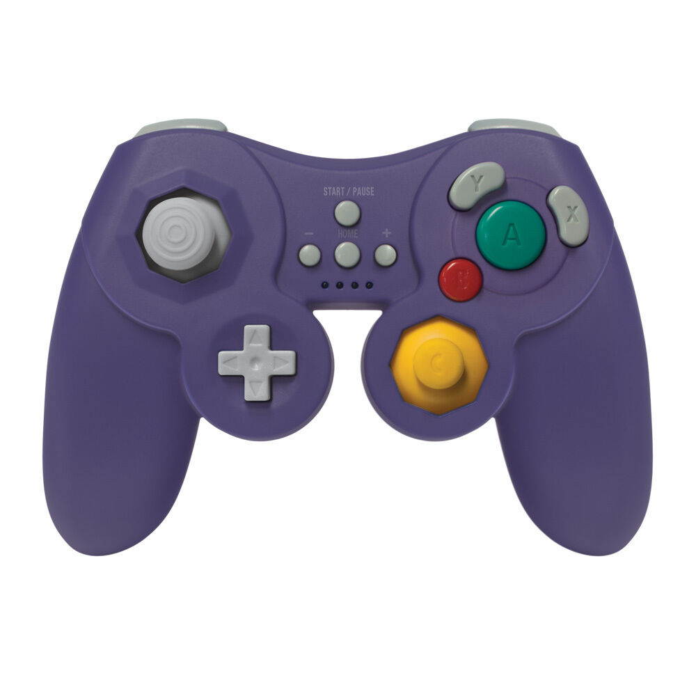 Wii U Wireless GameCube Style Controller ProCube (Purple) Hyperkin NEW