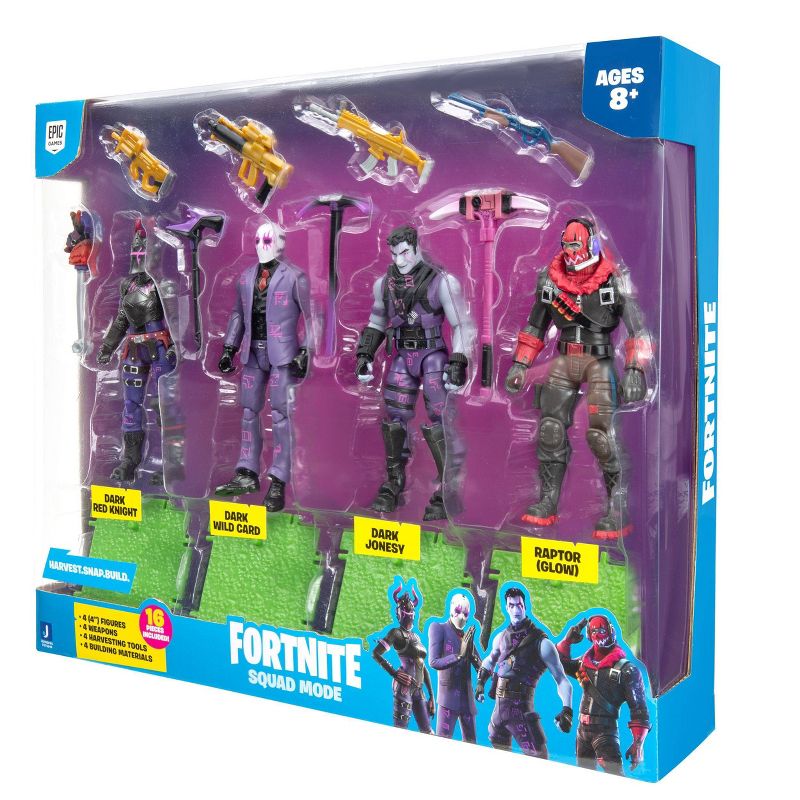 Fortnite Squad Mode & Dark Legends Action Figure 4pk
