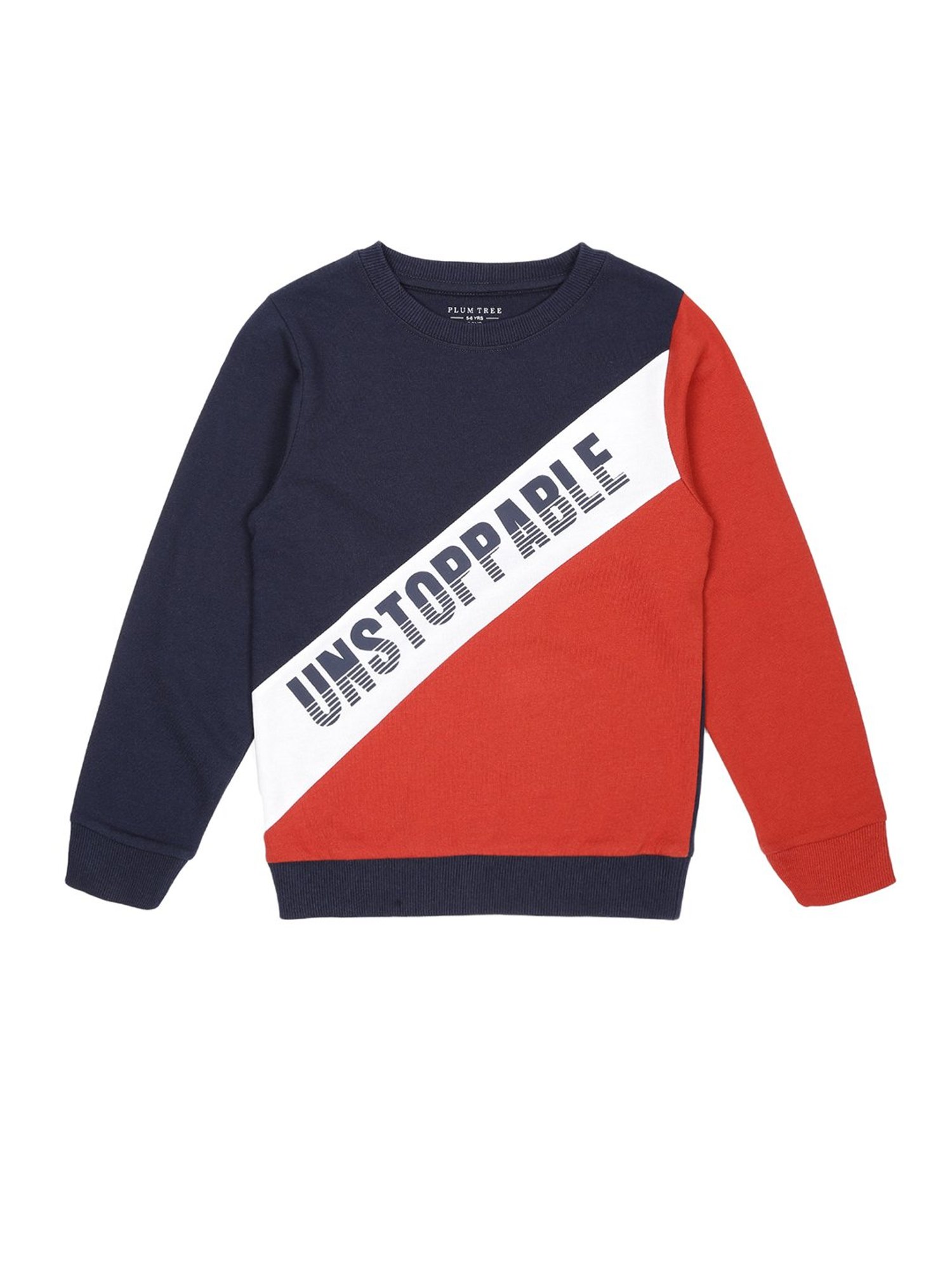Mothercare Kids Navy Embellished Full Sleeves Sweatshirt