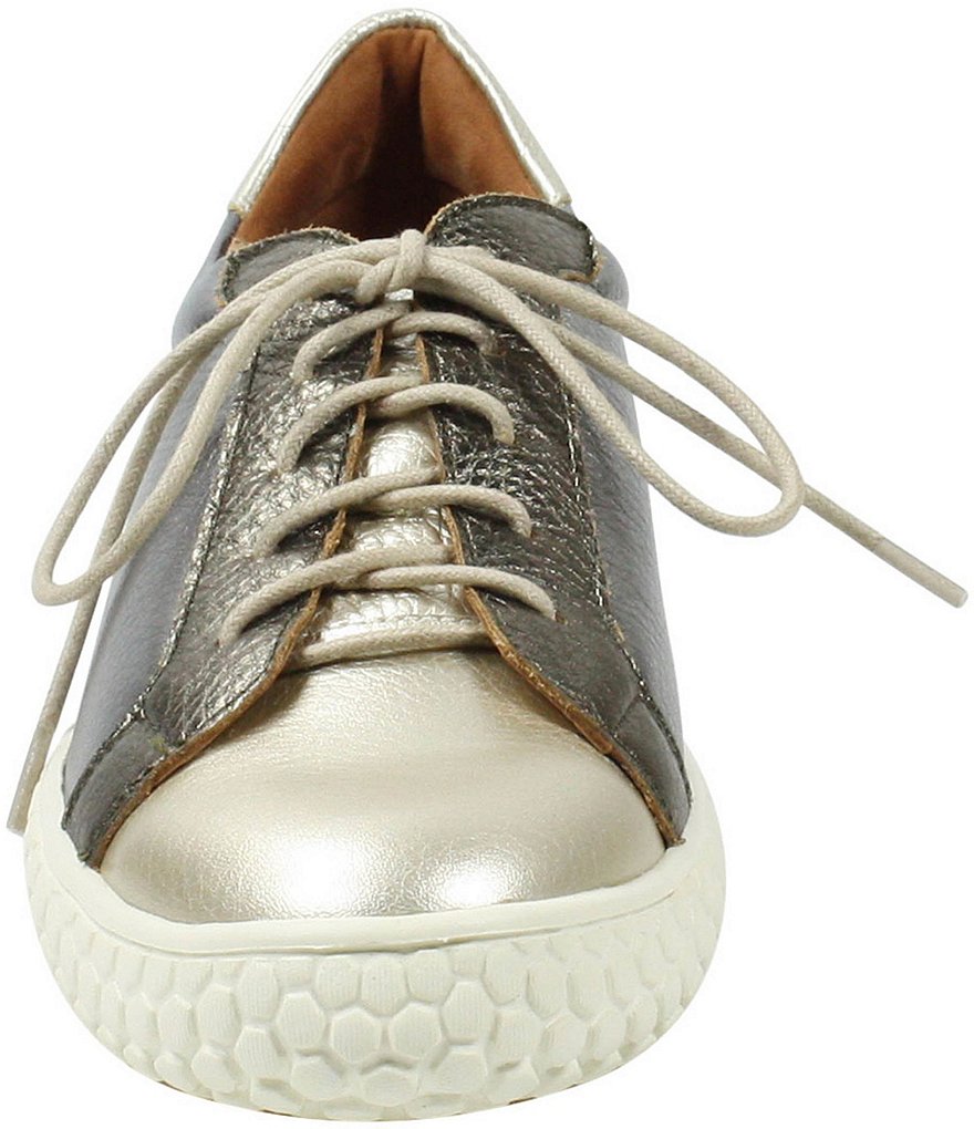 L'Amour Des Pieds Zoyya Metallic Leather Oxfords