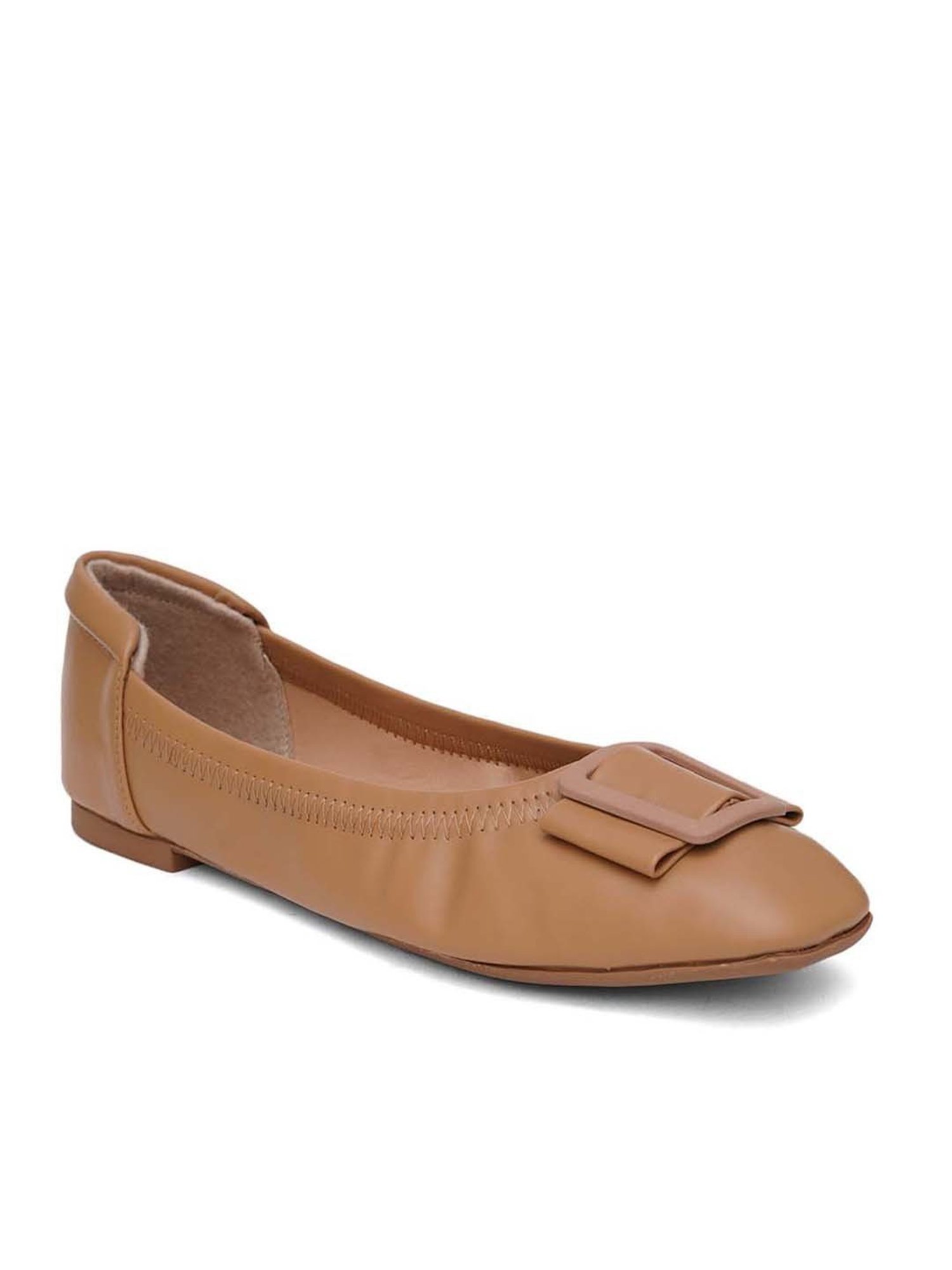 Sherrif Women's Tan Flat Ballets