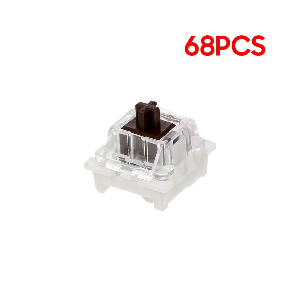 General Mechanical Keyboard Shaft Switch Replaceable Mechanical Keyboard Switch OUTMU Mechanical Black Switch 68PCS