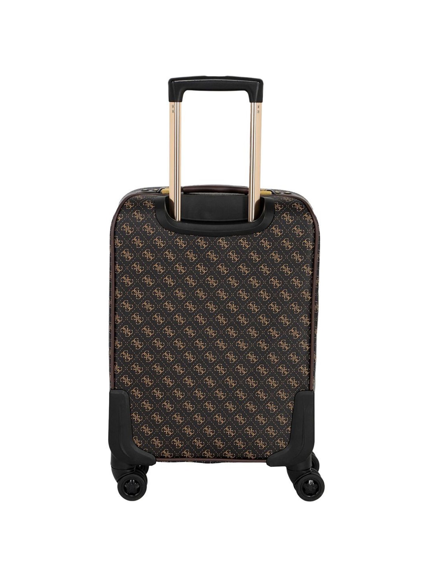 Guess Brown 8 wheels Small Soft Cabin Trolley Bag