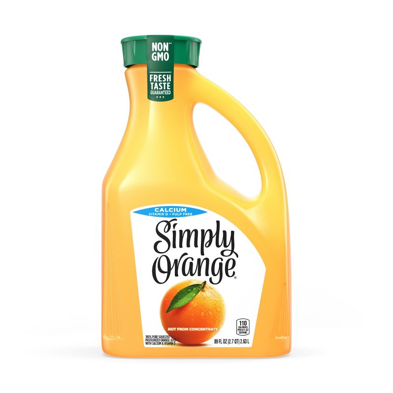 Simply Orange Pulp Free with Calcium and Vitamin D Juice - 89 fl oz