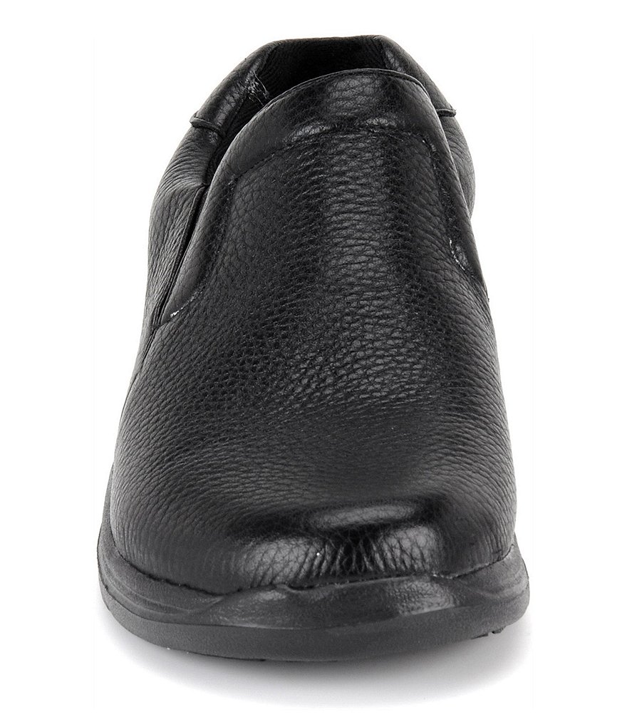 Nurse Mates Dove Leather Slip-Ons