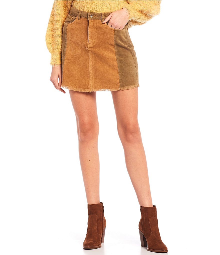 C&V Chelsea & Violet Patchwork Denim Skirt