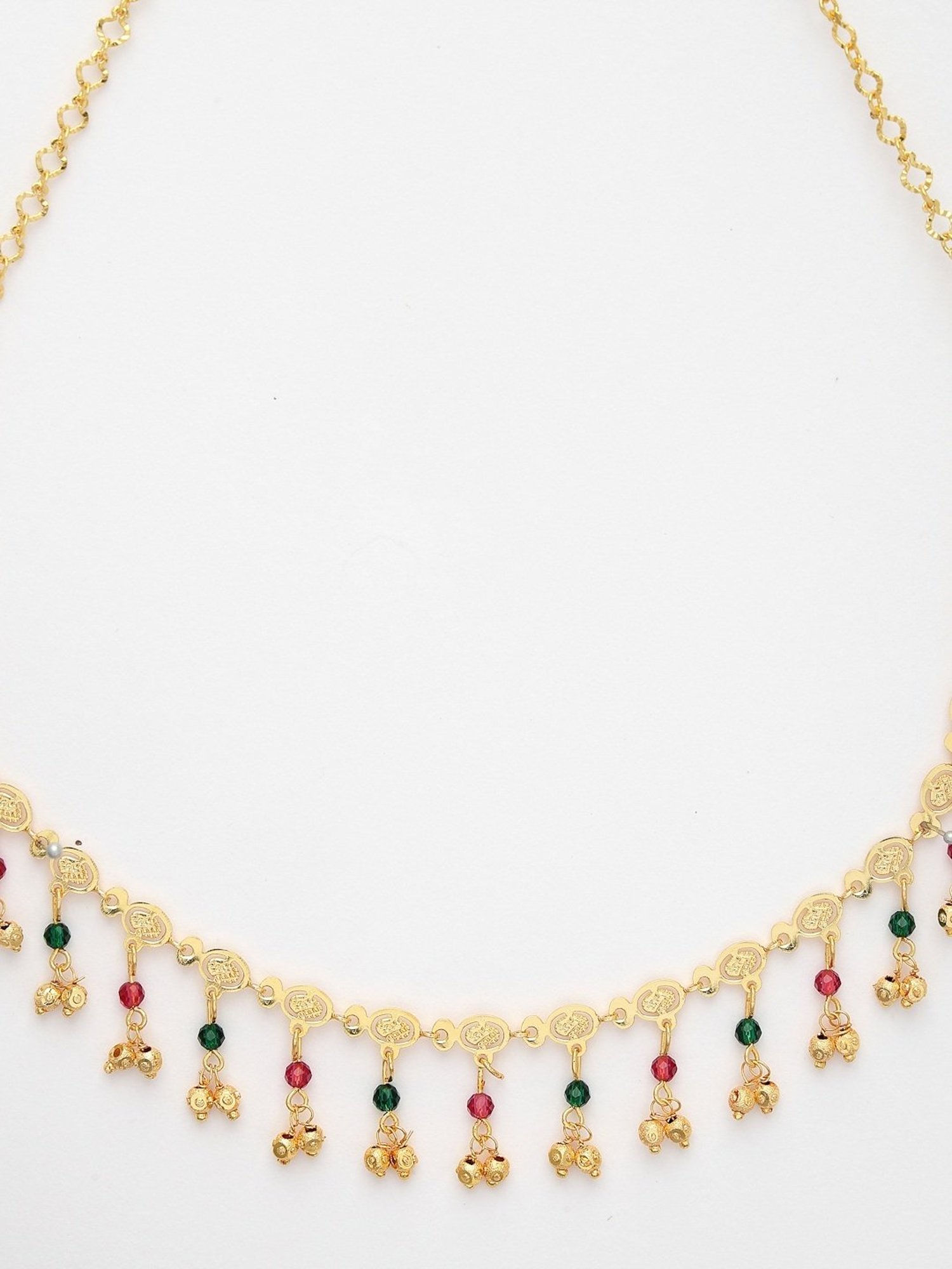 NVR Women's Multicolor Gold-Plated Minimal Chain