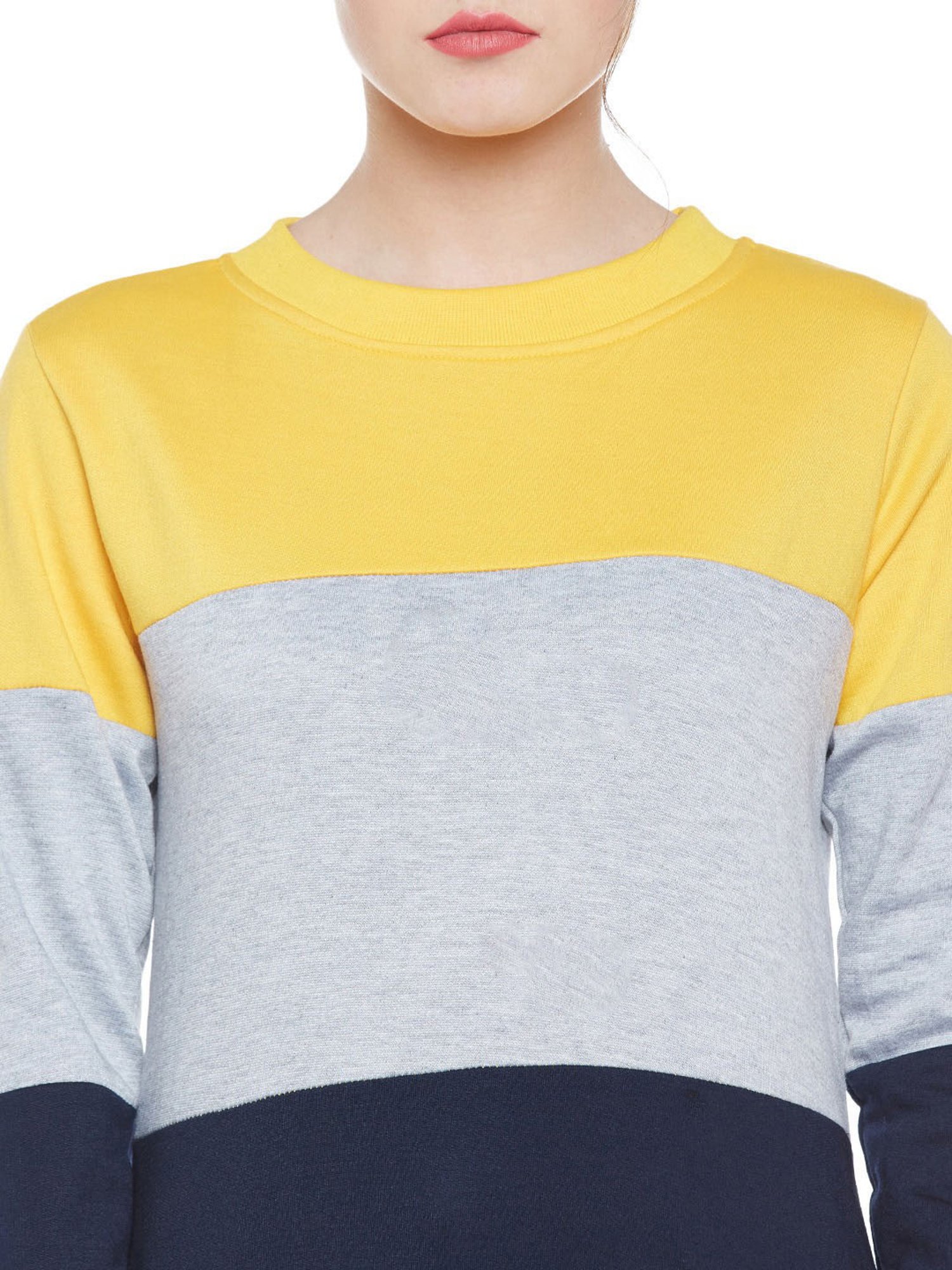 Belle Fille Yellow Full Sleeves Sweatshirt