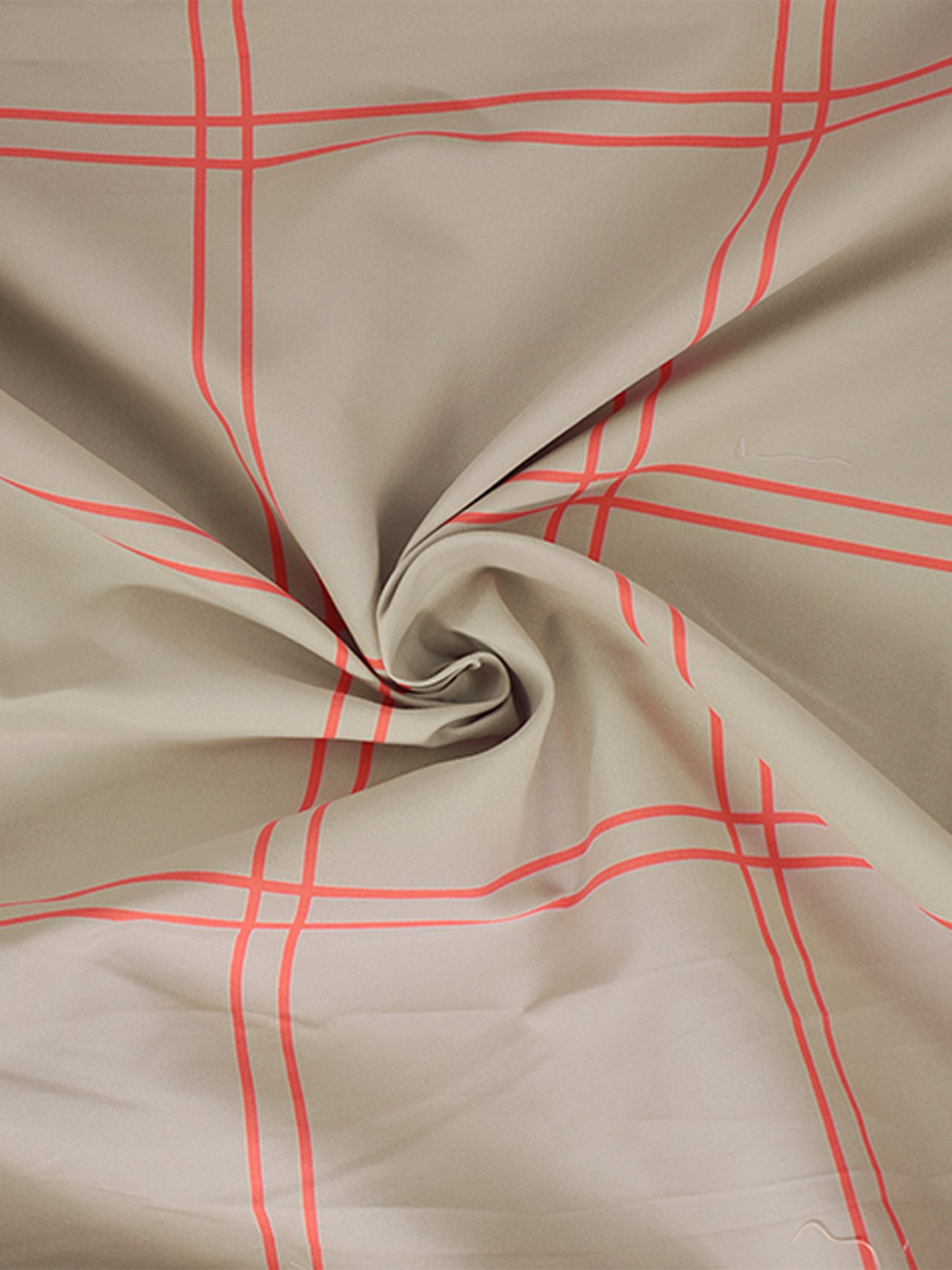 Stoa Paris Urbain Geometric Grey & Pink 230 TC Microfibre King Duvet Cover with 4 Pillow Covers