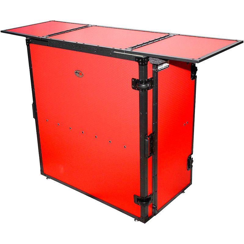 ProX Transformer Series Fold Away DJ Table - Red/Black (XS-DJSTNRB)
