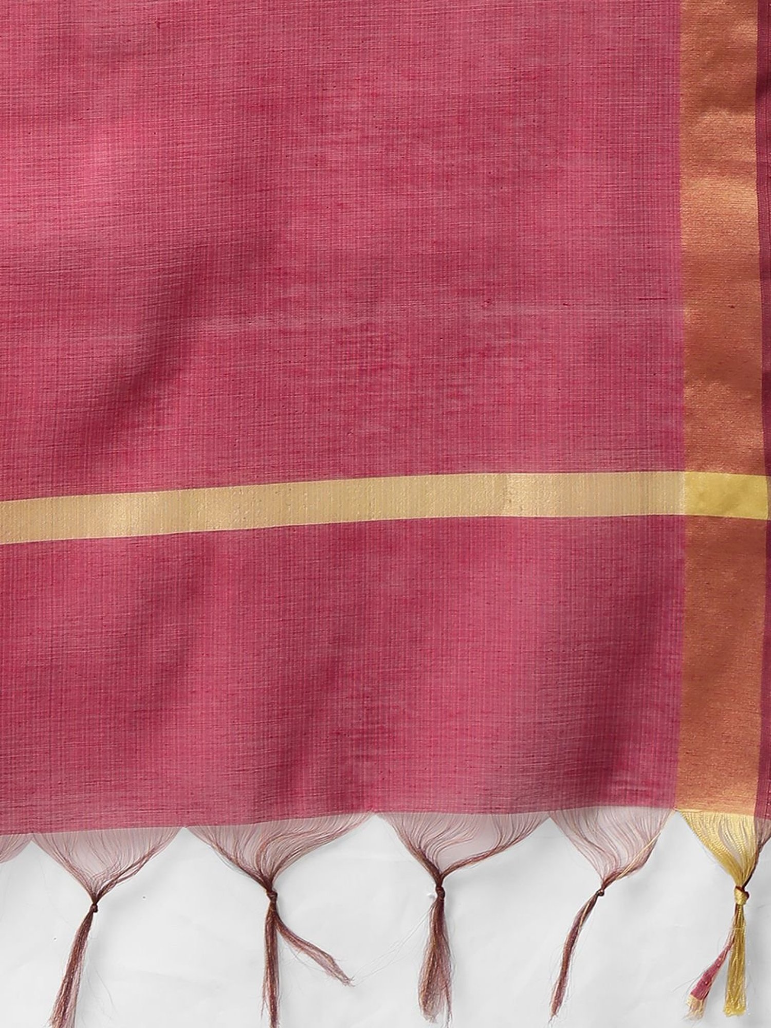 Indo Era Pink Plain Dupatta