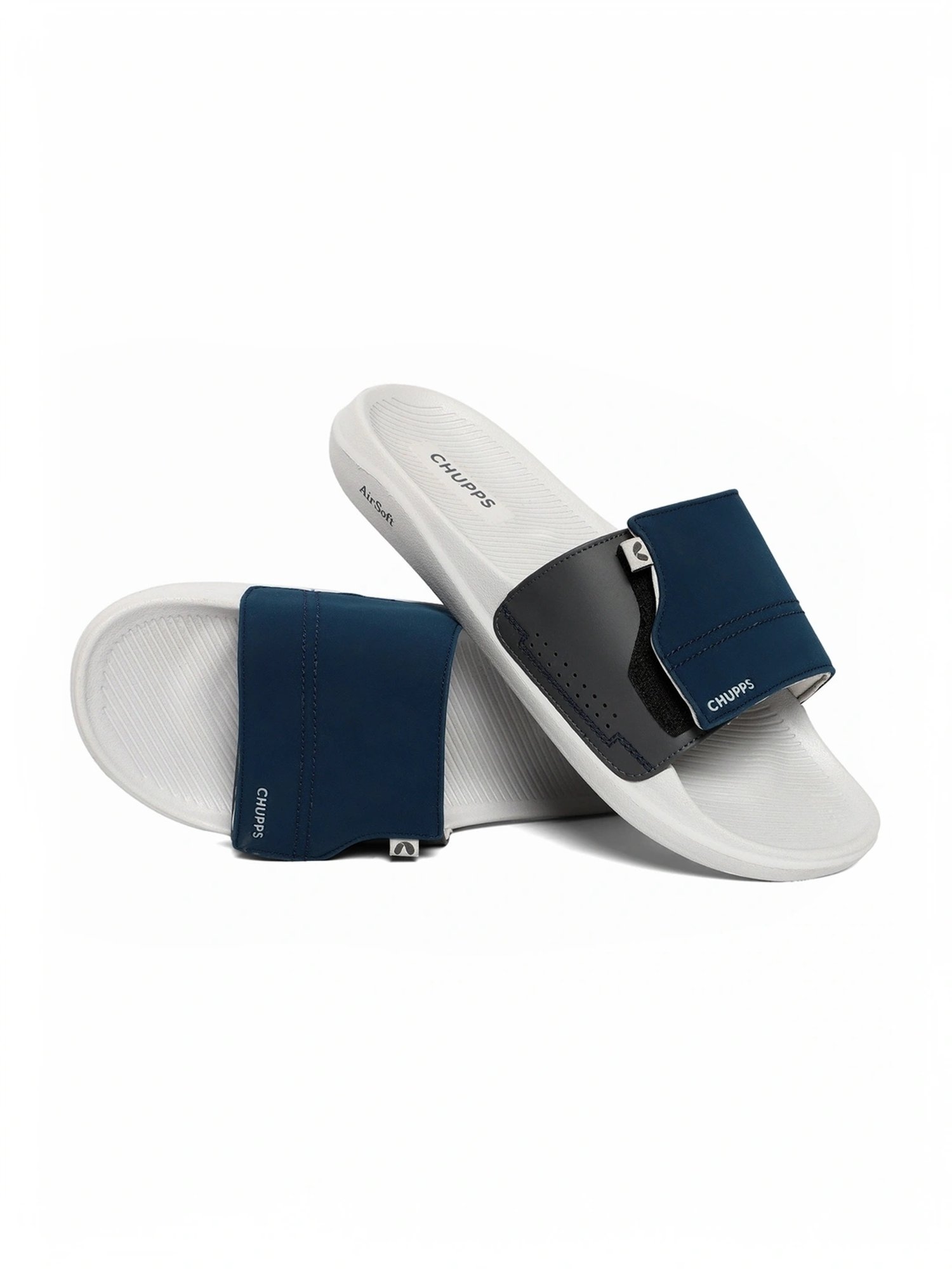 Chupps Men's Vapor AirSoft Navy Slides