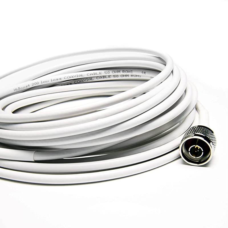 Wall Mount Panel Antenna Kit for Signal Booster Wide Band 6982700 MHz Compatible with All US Carriers 2G3G4G LTE with 50FT Coaxial Cable Best to Broadcast Signal of Cell Booster